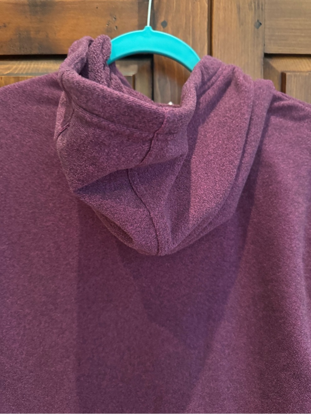 Adidas Ladies XL Heather Magenta Oversized Fleece Hoodie w/Kangaroo Zip Pockets. - Picture 8 of 15